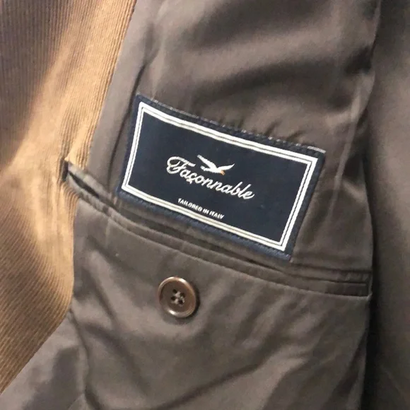 Faconnable Men's Brown Overcoat - Picture 5 of 9